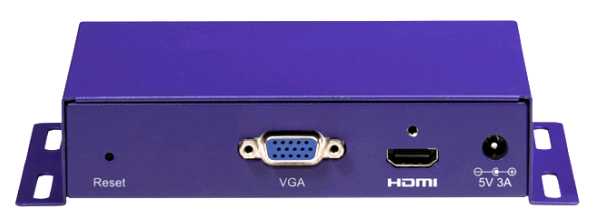 Rear: Connectors VGA/Analog Video, HDMI, Power